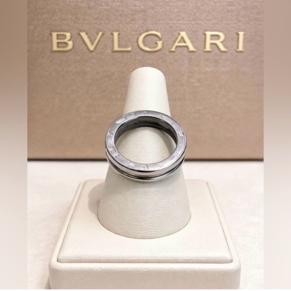 Bulgari Silver Men's Ring size 9